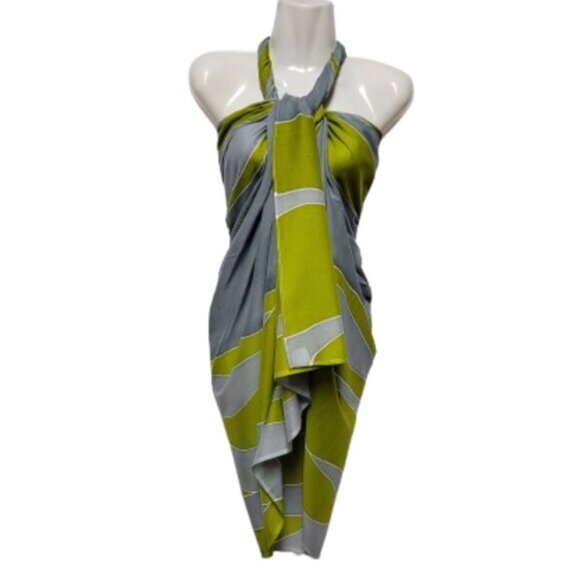 Womens Sarong Pareo Cotton Wrap HandPainted Batik Wrapskirt Beachwear -NEW - Picture 1 of 6
